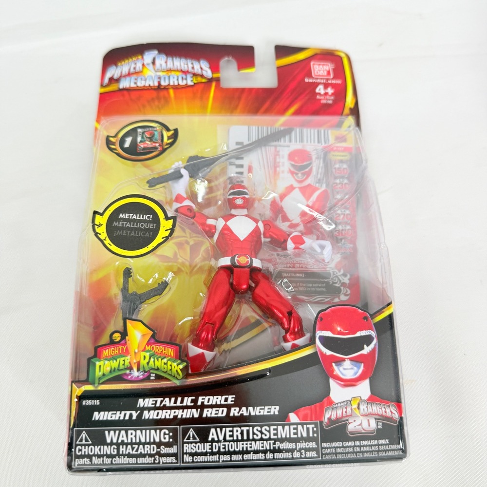Bandai Power Rangers Megaforce Metallic Force Mighty Morphin Red Ranger 35115